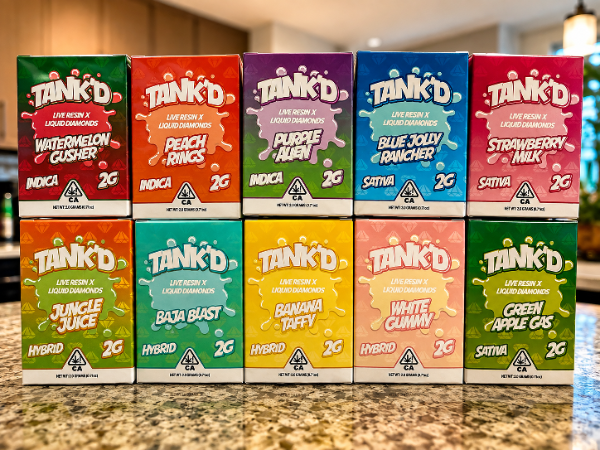 Tank'd 2G Disposables cannabis flower