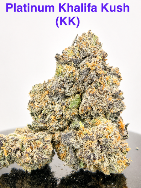 Platinum Khalifa Kush (KK) cannabis flower