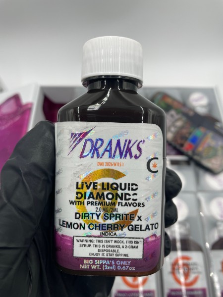 Dranks 2G Live Liquid Diamonds cannabis flower